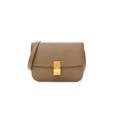 CELINE MEDIUM SHOULDER BAG IN TEEN CLASSIC CORRUGATED CALFSKIN 164173DLS.27OV (24*18*7cm)